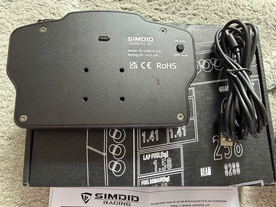 SIMDID DV480 Pro V5 — Dashboard Sim Racing