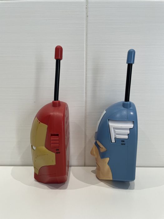 Conjunto Walkie Talkie Marvel Avengers Iron Man Captain America
