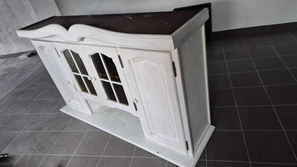 Witryna Szafa Biała Solidna 180 x 107