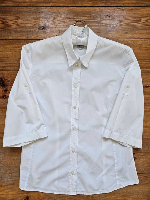 Biała koszula- bluzka galowa- koszula Calvin Klein