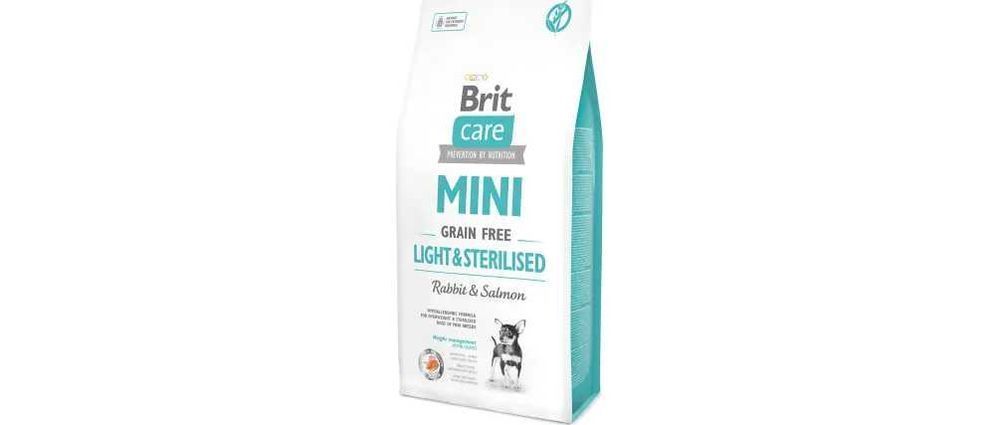 2кг Brit Care Mini Light Sterilised  корм для собак міні порід