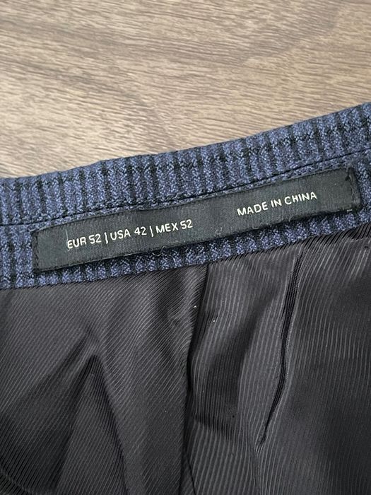 Fato completo zara impecável azul marinho