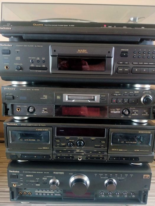 Mega Wieża Hi-Fi TECHNICS kpl.+BT tj.JBL,Denon,Sony
