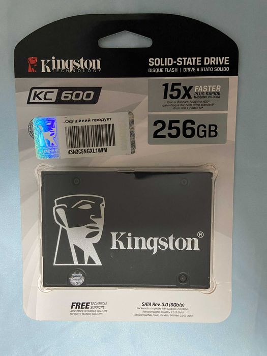 Продам Накопичувач SSD 2.5" 256GB Kingston (SKC600/256G)