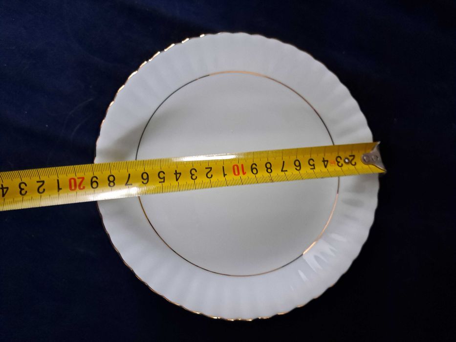 Chodzież talerze śniadaniowe 19 cm ×6szt. Iwona złota linia