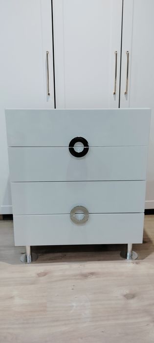 Komoda Ringo BRW biały połysk