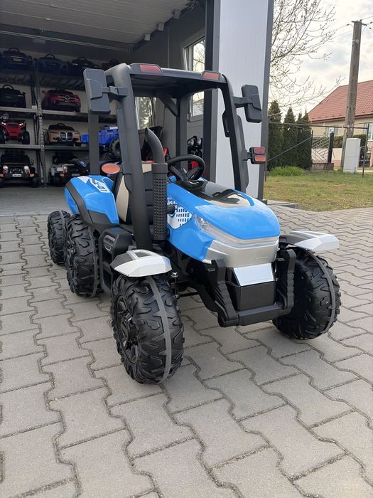 TRAKTOR na Akumulator Elektryczny Dla Dzieci 2X200W 24V 7Ah Przyczepka
