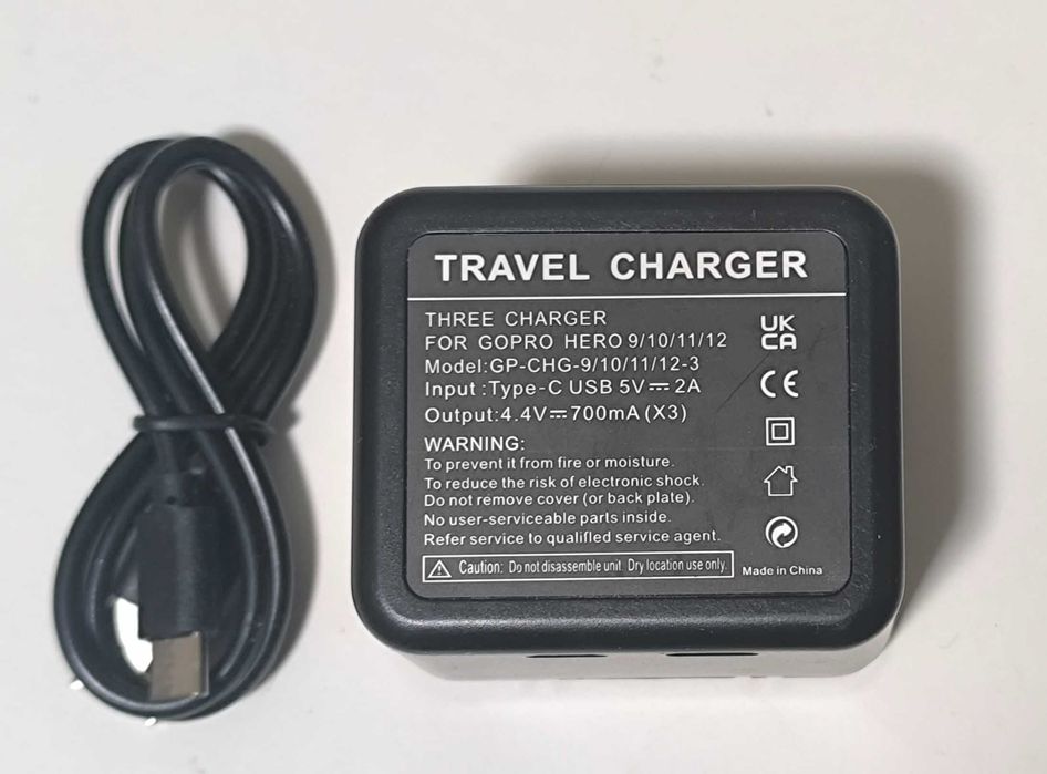 Для екшн-камери GoPro AHDBT-501 / 901 АКБ 3*1600mAh + Зарядка 5V2A