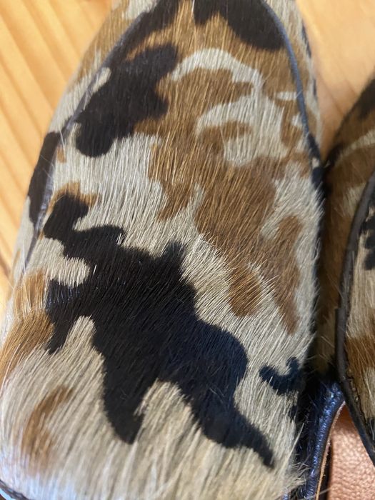 Sapatos mocassin animal print