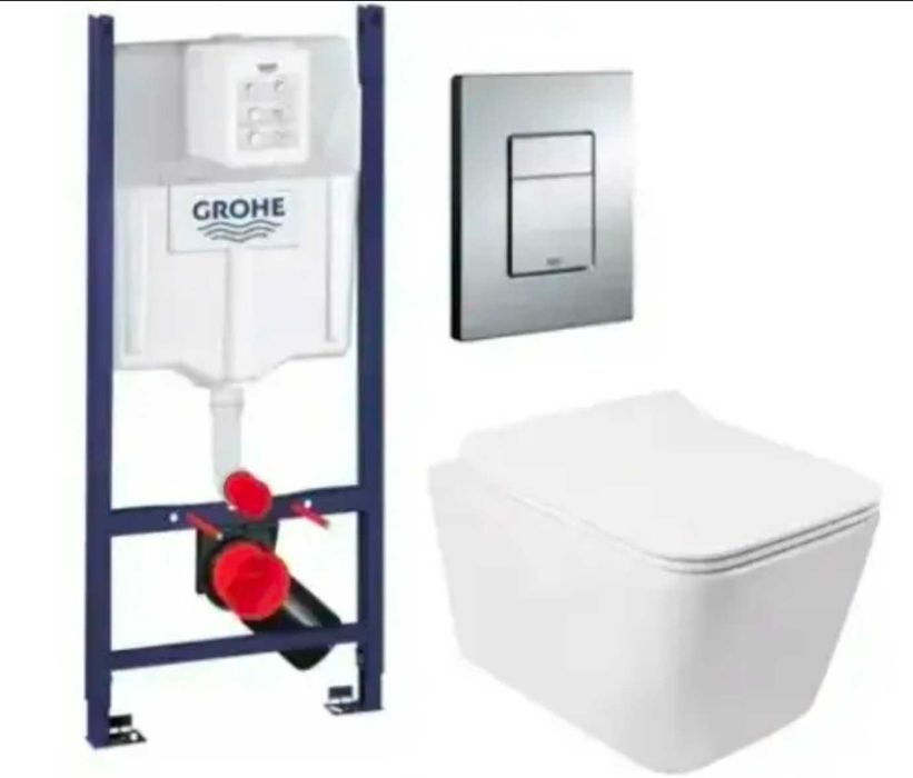 Инсталяция Grohe + унитаз Venta Urban Rimless  клавиша хром