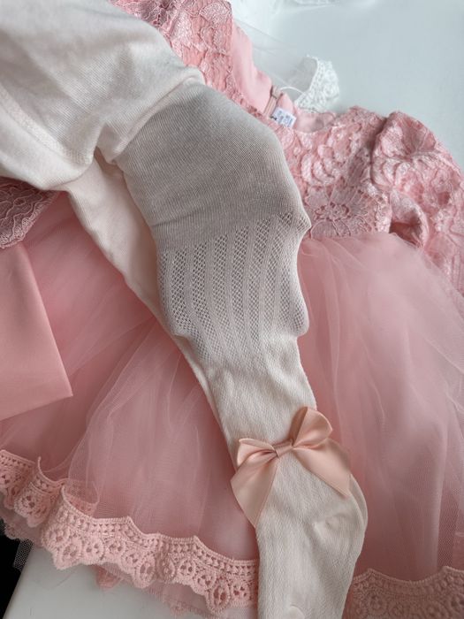 Колготки дитячі білі рожеві пудра детские на 1 рік 2 3 4 роки 74 80 90