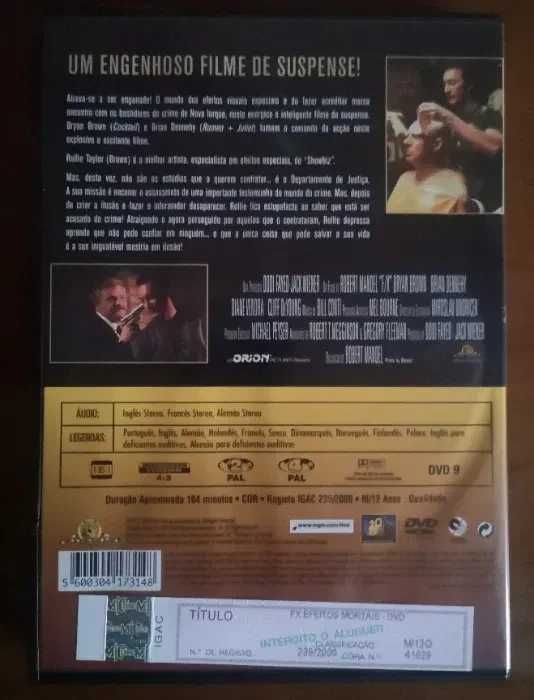 DVD "FX - Efeitos Mortais"