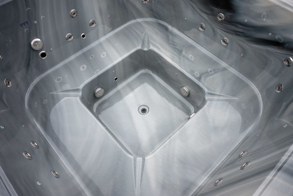 Balia Ogrodowa PERU Nowość SPA Bania – 203×203 cm | Hydromasaż + Aeromasaż |Wkład GREY Marble