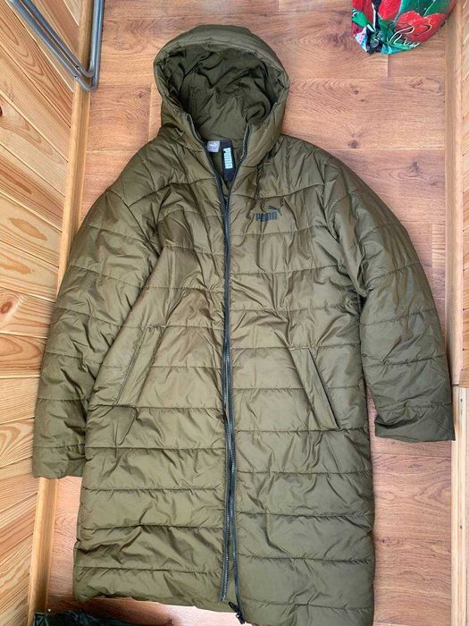 пуховик puma хакі