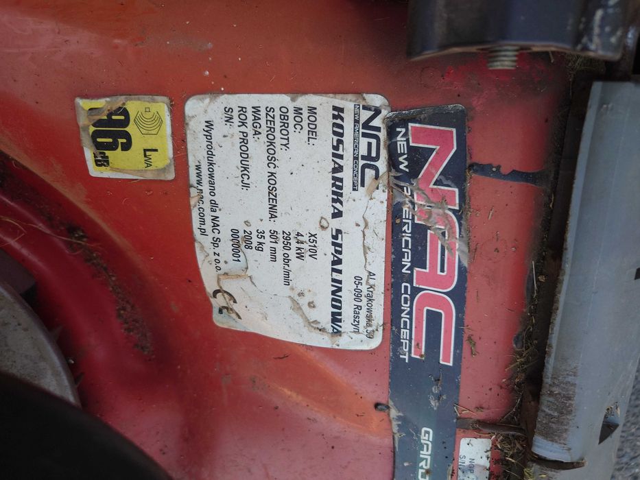 Kosiarka NAC x510v 6,75KM z napedem