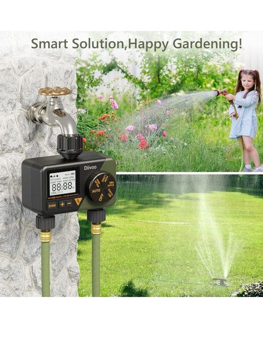 Diivoo Komputer nawadniający
Dwa wyjścia ułatwiają ustawienie oddzieln