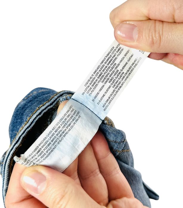 Jeansy rurki niebieskie dopasowane denim core S