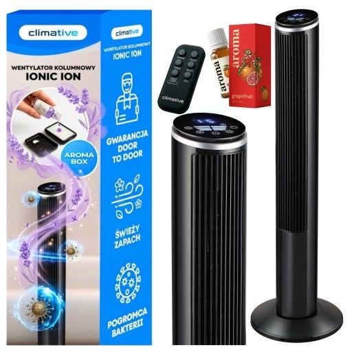 Wentylator Kolumnowy Climative Ionic | Cichy Wiatrak Jonizacja Timer
