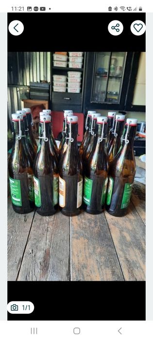 Butelki 0,5 l z zamknięciem pałąkowym  40 szt.