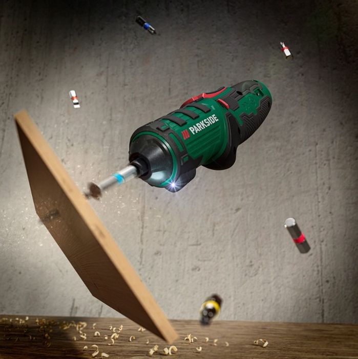 Parkside Pssa 4 B2 Wkrętarka 4v Obrotowa Rękojeść 10nm 26 Bitów Zestaw