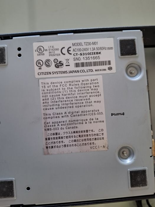 Impressoras térmica de talões Citizen TZ30-M01