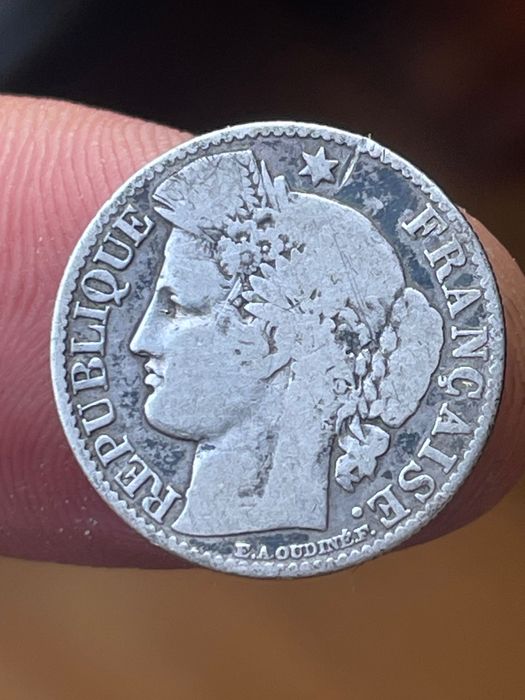 Moeda em prata 1897 França