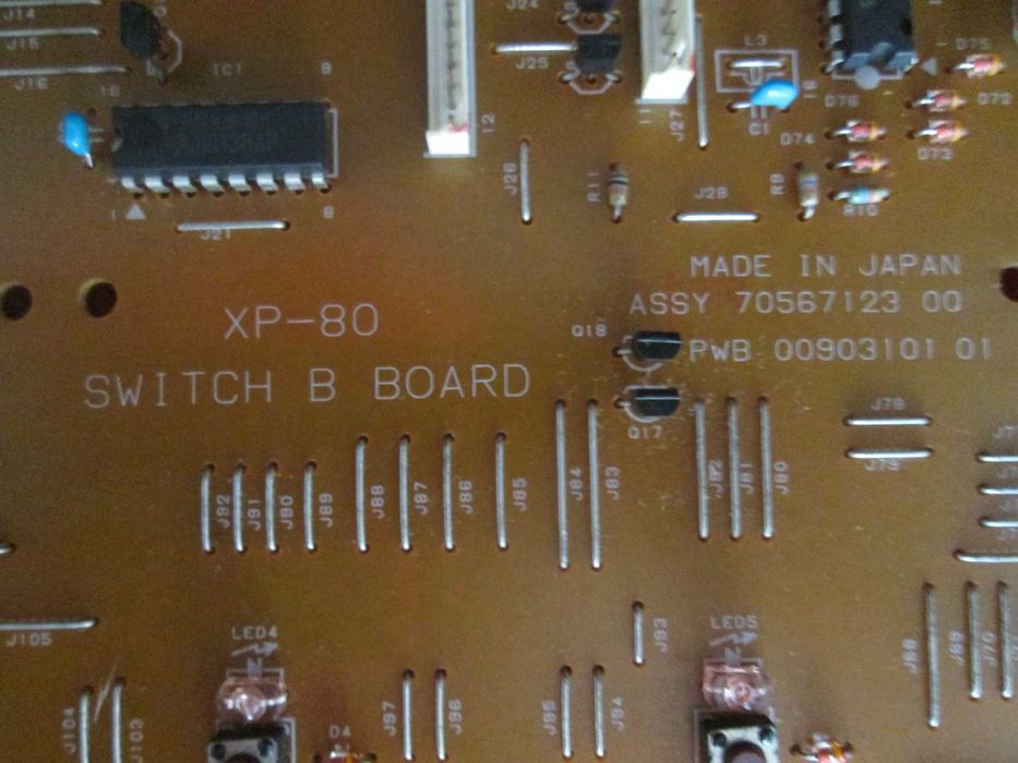 XP80 Switch board B