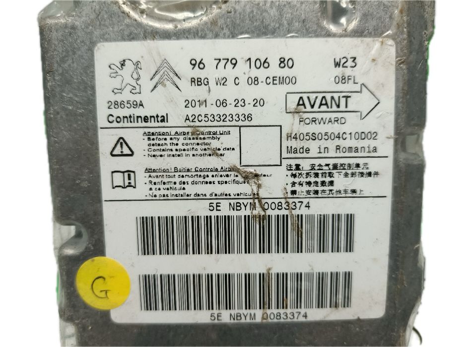 Centralina airbag PEUGEOT 508