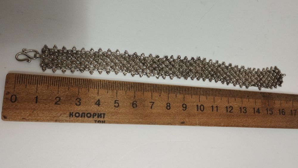 Срібний браслет.Філігрань.40 ві роки.