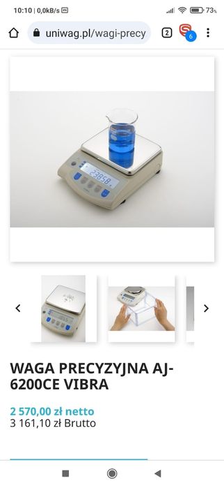 Waga Vibra aj 6200CE precyzyjna laboratoryjna 0.01g