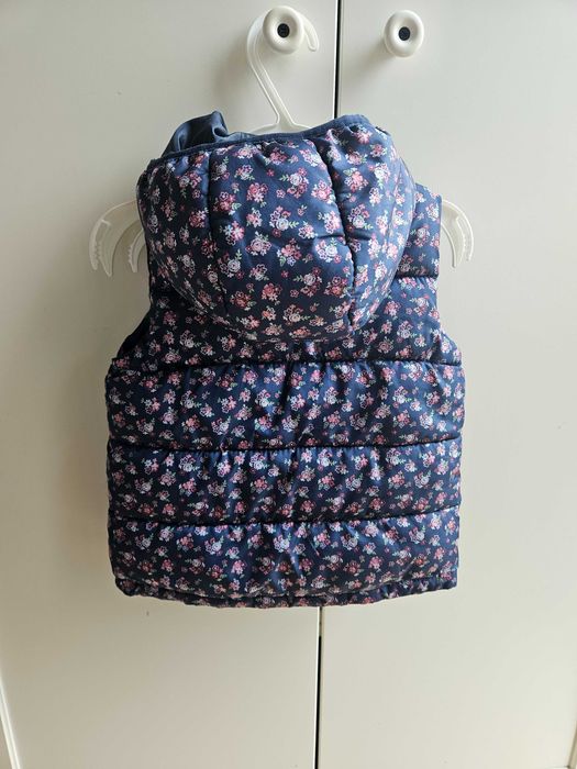 Kamizelka\bezrękawnik w kwiatki 80cm