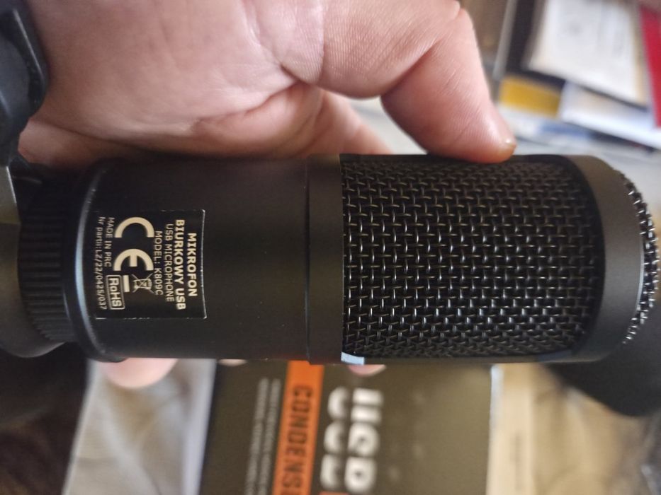 Mikrofon biurkowy K809C USB Condenser