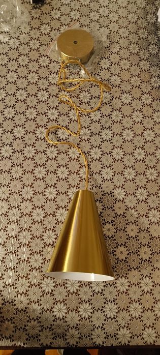 Lampa, żyrandol, lampa nad stół, złota