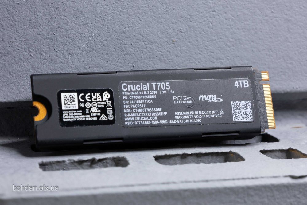 Crucial T705 4TB with Heatsink (CT4000T705SSD5)