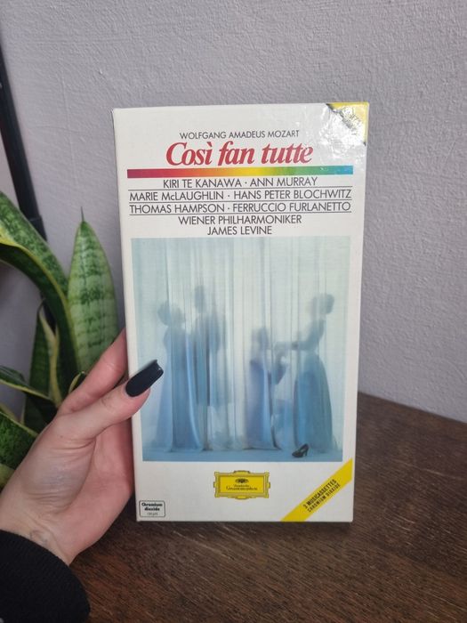 zestaw vintage 3 kaset magnetofonowych (chromowych) z operą Wolfganga