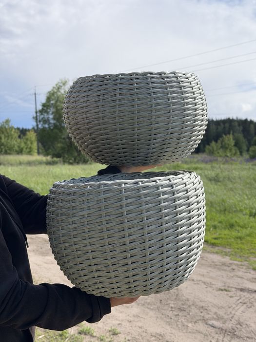 Кашпо з ротангу
