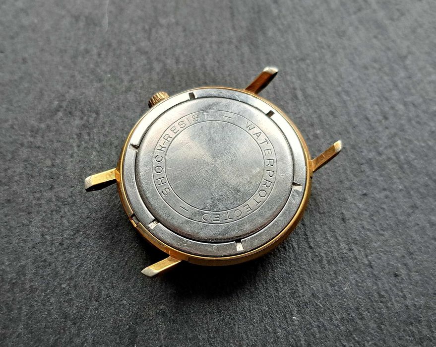 Poljot radziecki zegarek vintage powłoka złoto Au20