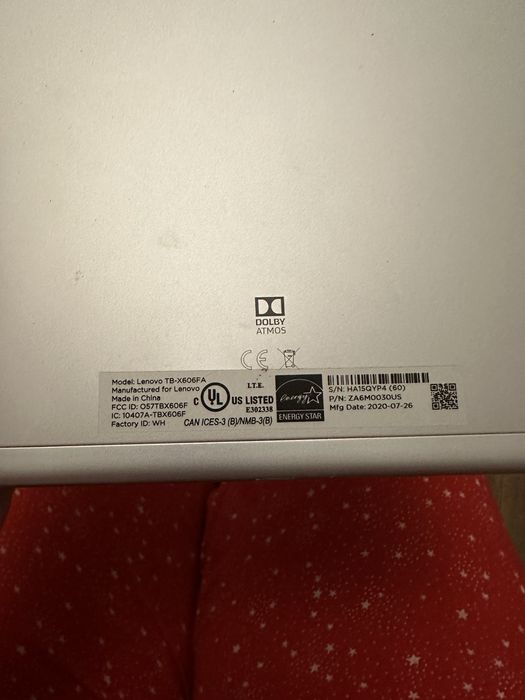 Планшет Lenovo TB-X606FA