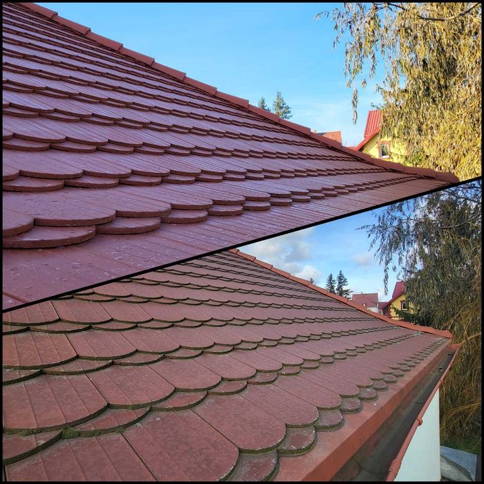 Mycie dachów i elewacji — 500 bar + gorąca woda | Wycena 0 zł