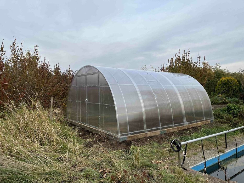 Szklarnia z poliwęglanu Tunel  4x2-12m profile 20x40 POLIWĘGLAN 4-8mm