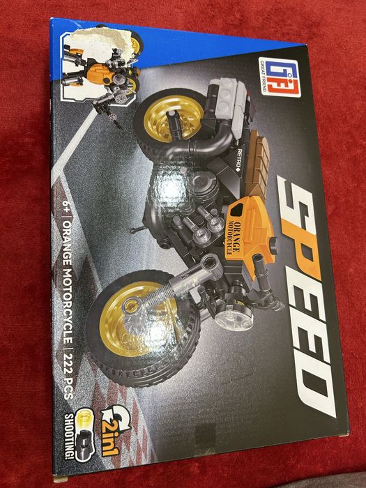 Новий конструктор Мотоцикл трансформер 222 елементи