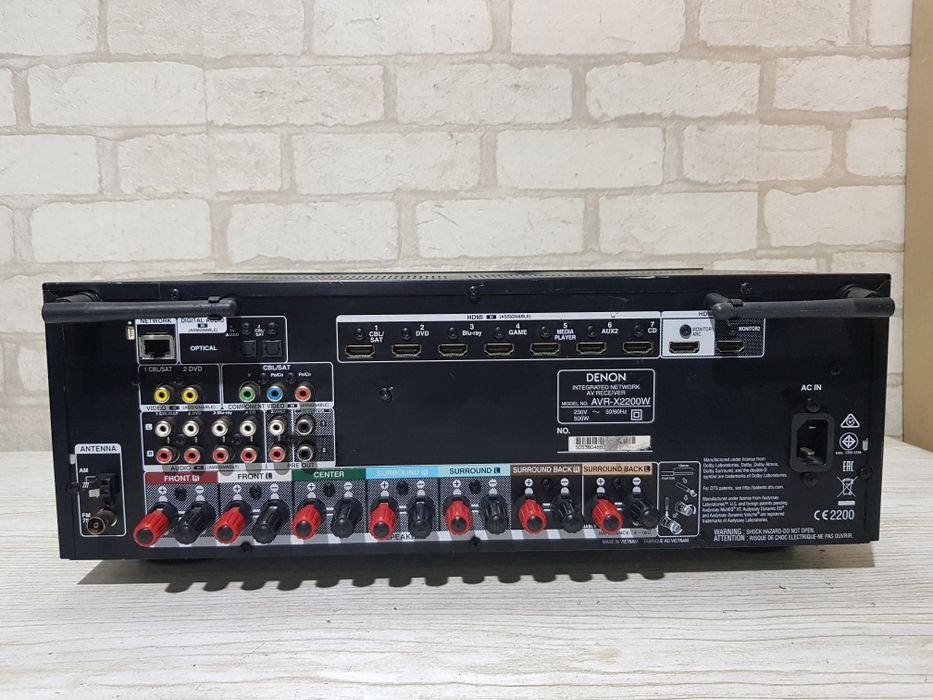 Пульт!7.1 AV ресивер Denon AVR-X2200 WiFi Bluetooth HDMI AirP