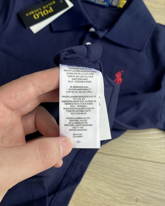 Жіноча Футболка Polo Ralph Lauren синя облягаюча