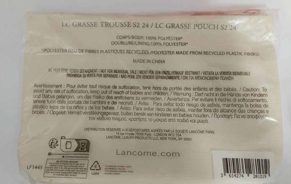 Zestaw Lancome NOWY kosmetyczka Bifacial eye Hydrazen Lip Idole Juicy