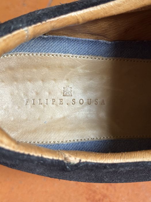 Sapatos pretos Filipe Sousa em muito bom estado