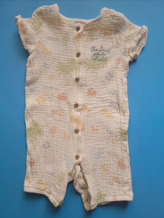 Nowe rampersy muslinowe 2szt. dla chłopca rozm.86