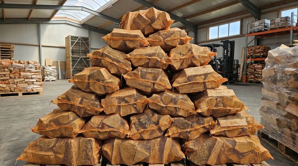 Drewno workowane debowe duże worki 50x70cm