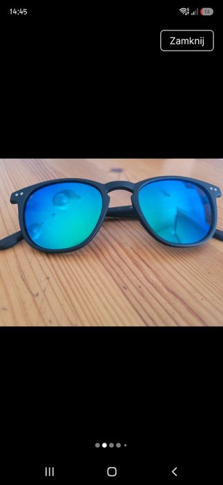 Okulary northweek wall matte black green polarized