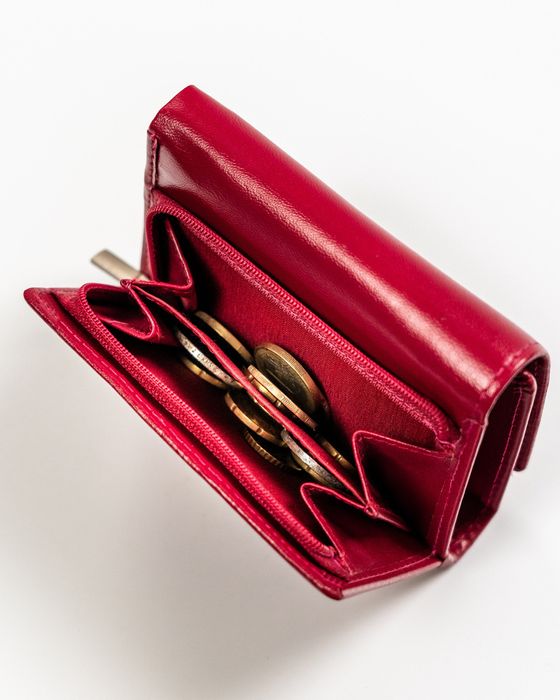 skórzany portfel z zewnętrzną portmonetką - rovicky