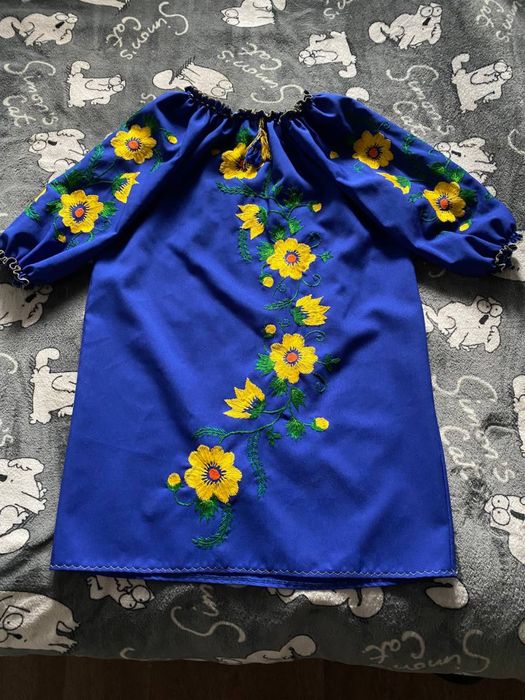 Вишита сукня чорна/синя/біла/вʼязана